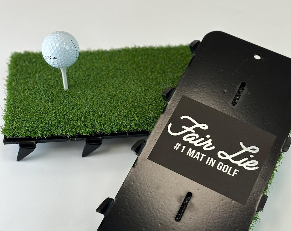 Fair Lie Winter golf mat, grips the turf, anti slip golf mat.